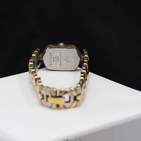 稼働 マリオバレンチノ QZ シャンパンゴールド文字盤 MV-670