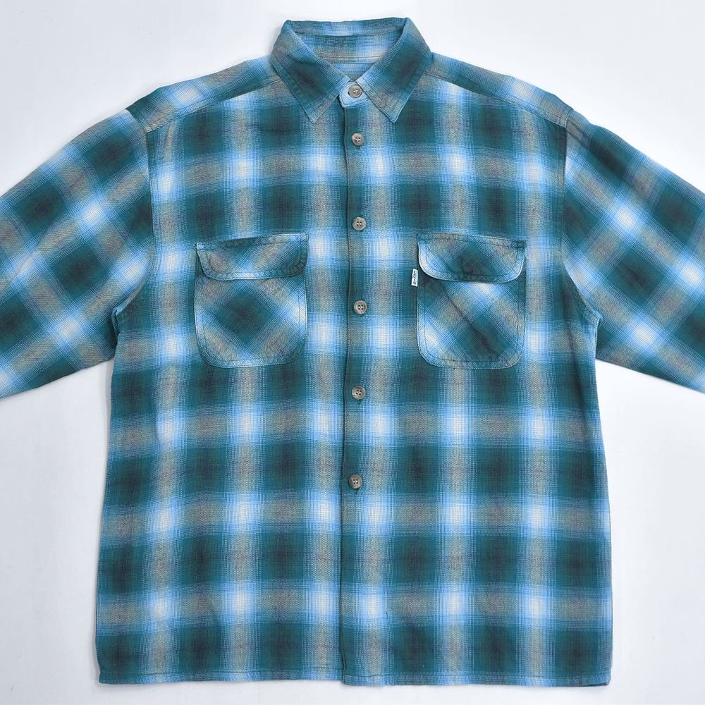90s Levi's リーバイス オンブレチェック コットン ワークシャツ