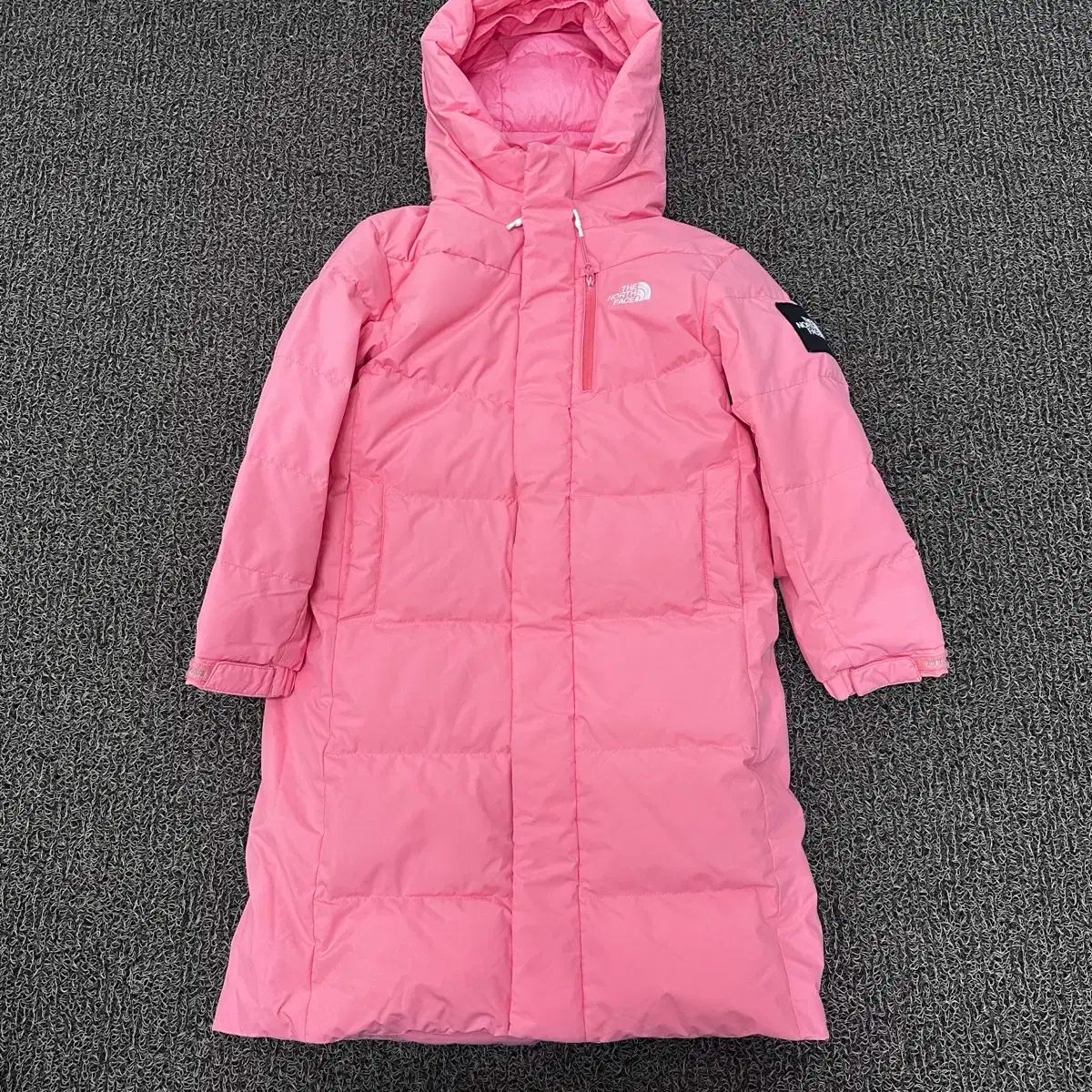 THE NORTH FACE ザノースフェイス キッズ グースダウン ダウンジャケット ロング丈 120サイズ ピンク