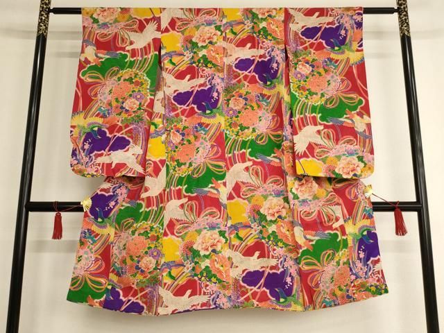 七五三 着物　豪華　女児 正絹　アンティーク 楽天市場】七五三 着物 レンタル 7歳 フルセット アンティーク