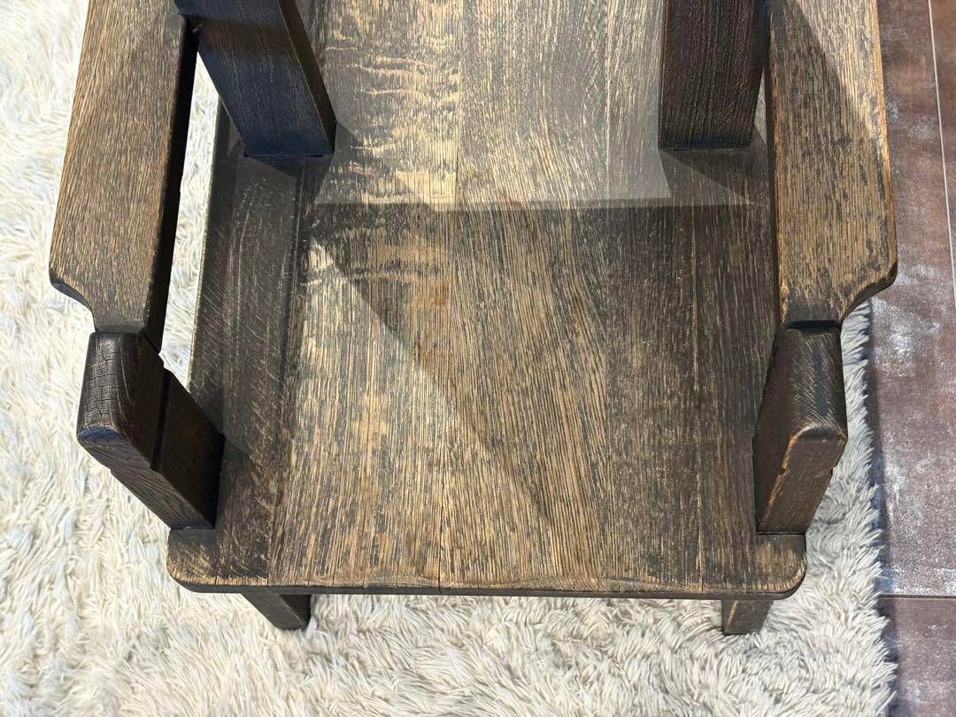 希少 oakshop オークショップ オーク材 両側ハイバックチェア 英国 nH  