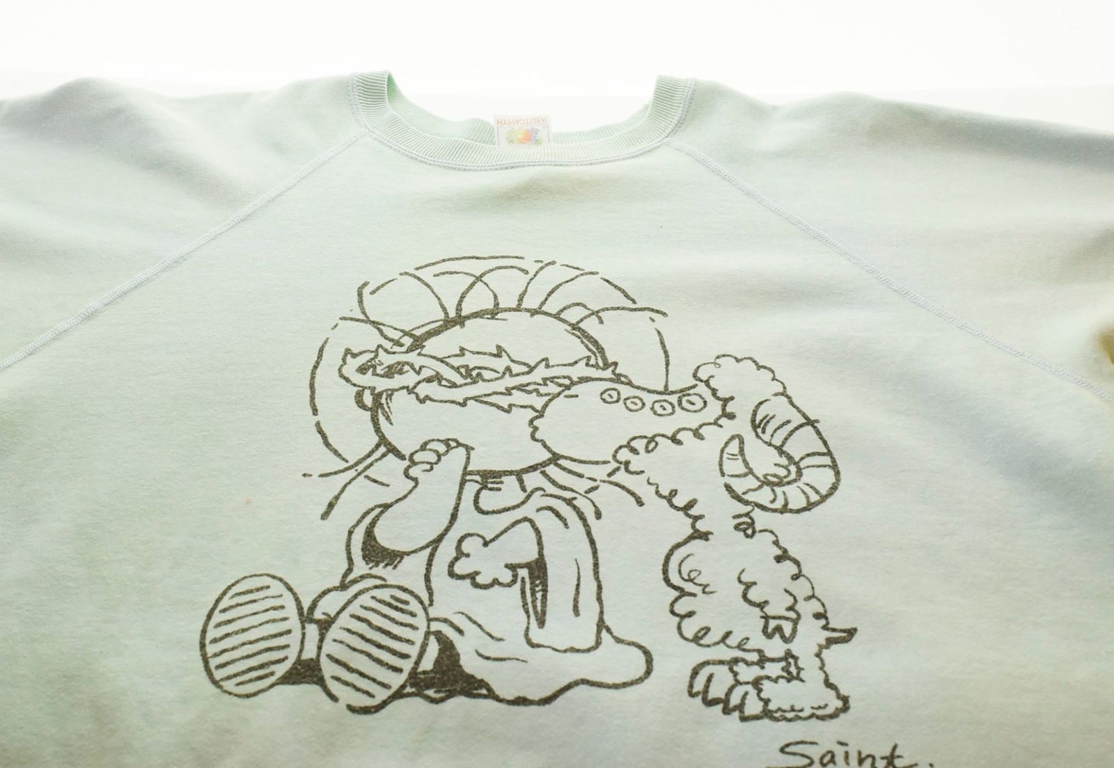 セントマイケル SAINT MICHAEL 23AW JESUS CREW NECK SWEAT プリント