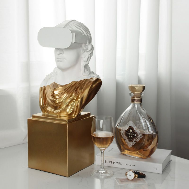 クリエイティブな石膏調アートの装飾オブジェ 置物 オーナメント おしゃれ お洒落 かわいい インテリア 雑貨 ギフト プレゼント