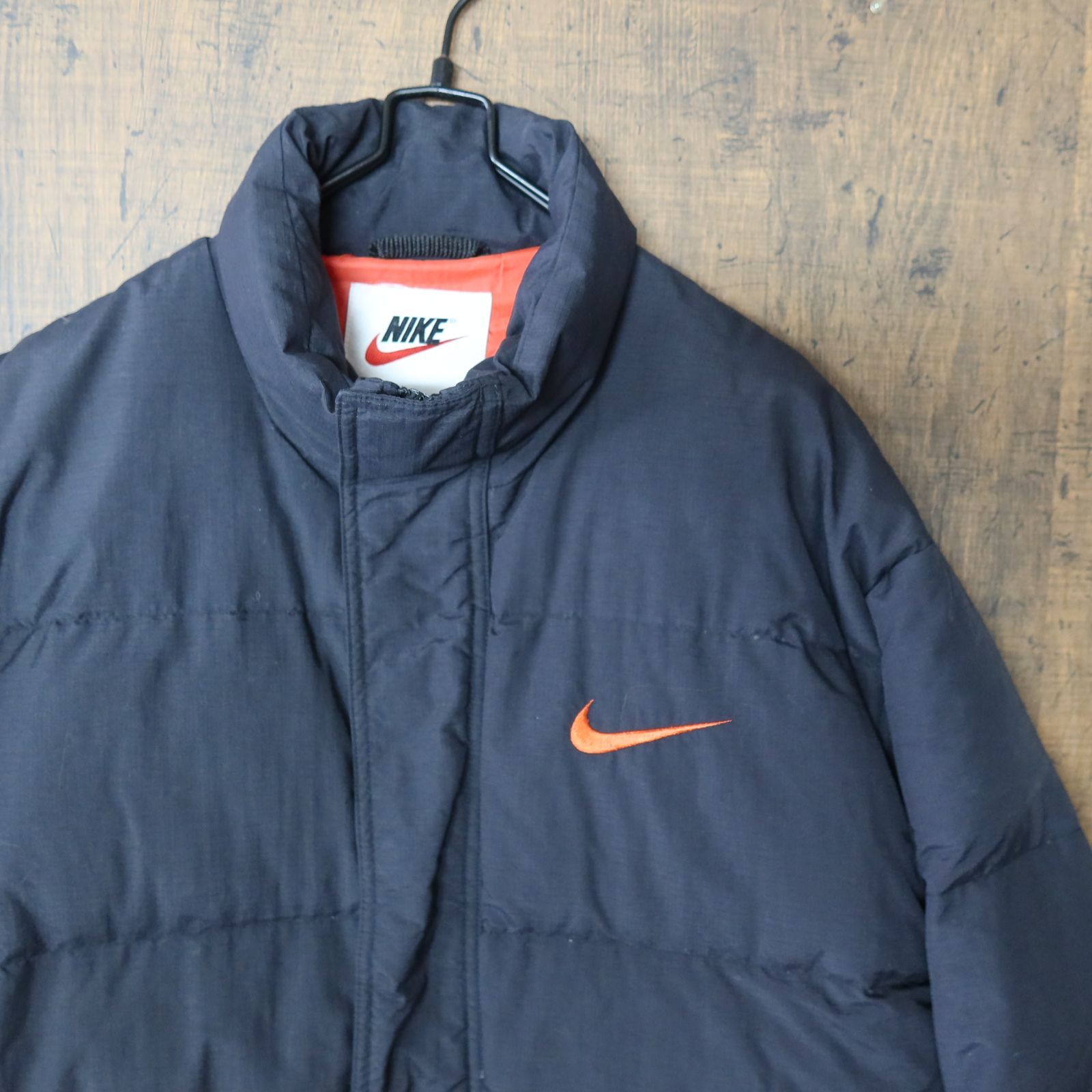 90s Vintage US古着☆NIKE ナイキ Down Jacket ダウンジャケット 銀