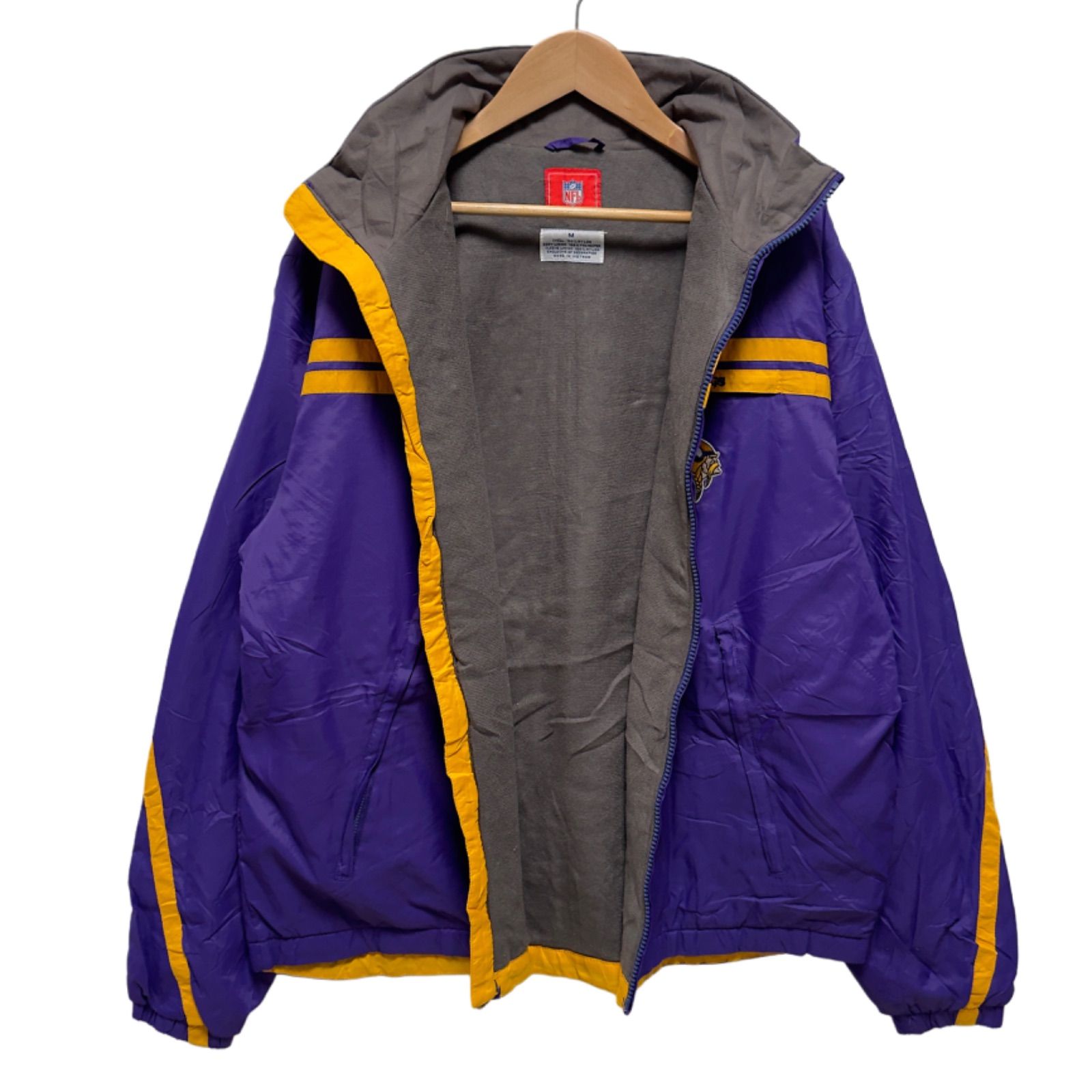 美品 NFL 】ナイロンジャケット L相当 裏側コットン風ポリ スポーツ 