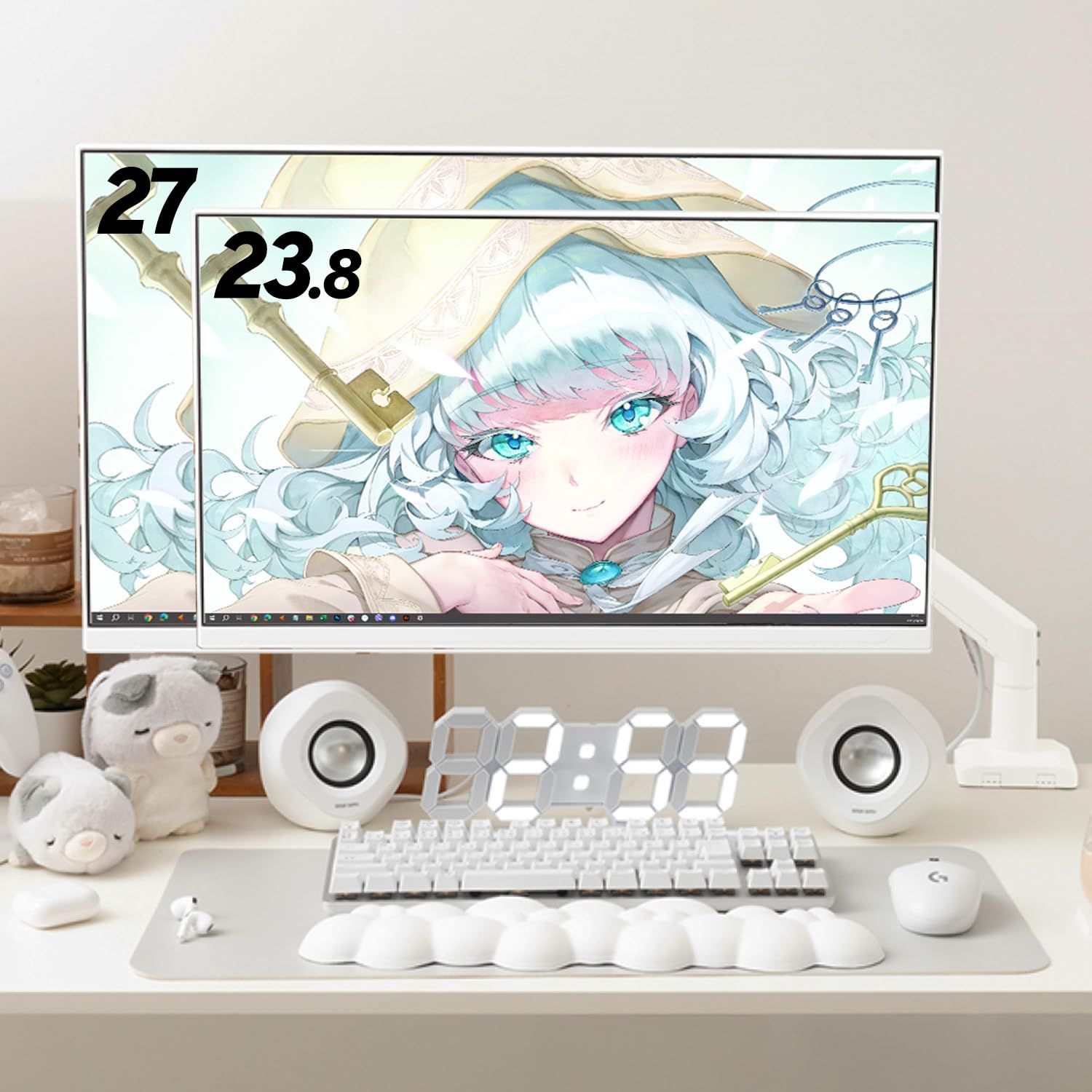 Pixio PX248 Wave White ゲーミングモニター 白 ホワイト 23.8インチ 200Hz FHD スピーカー内蔵 2年 30日間返品 CHRISTIANNAURATH_COM_BR