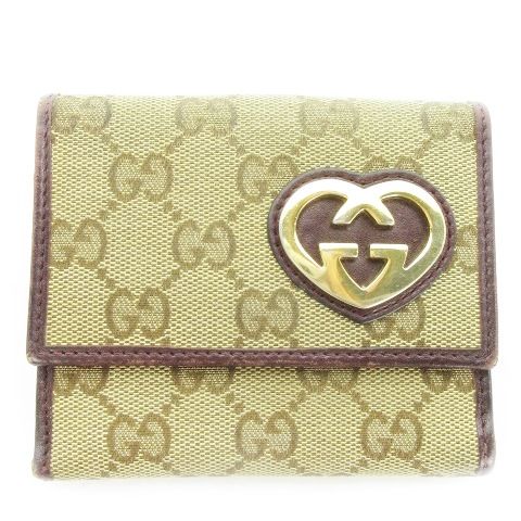 グッチ GUCCI ラブリーライン 二つ折り財布 ウォレット 小銭入れ