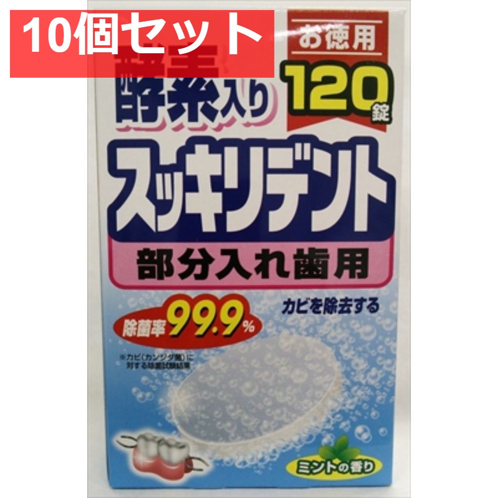 スッキリデント部分入れ歯洗浄剤 10個セット