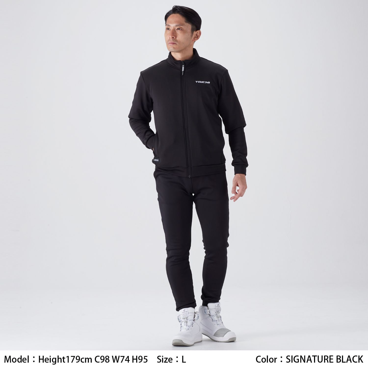 RSタイチ RSU641 ウォームライド ジップシャツ SIGNATURE BLACK 秋冬モデル DECORATOM_COM_BR