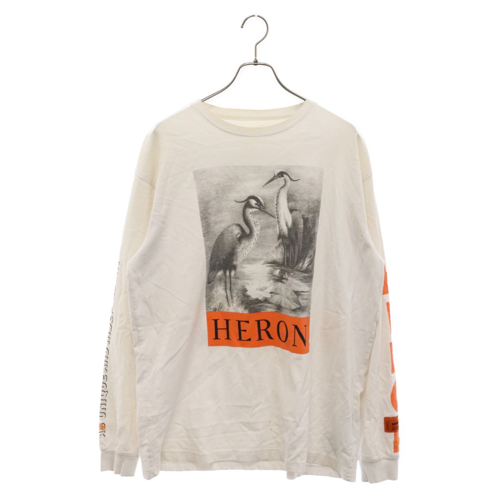 HERON PRESTON bird Tee バードプリント ロングTシャツ