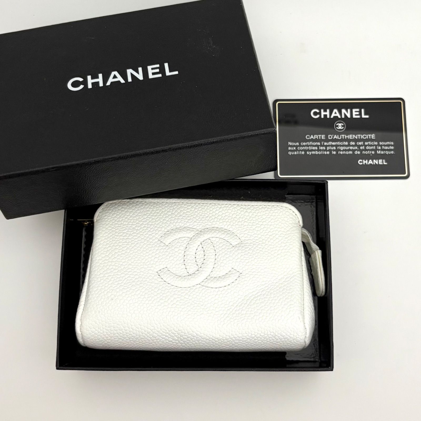 ✨新品同様✨値下げ不可⚠️シャネル キャビアスキン シガレットケース ブラック CHANEL（シャネル） 美品 キャビアスキン タバコケース シガレット