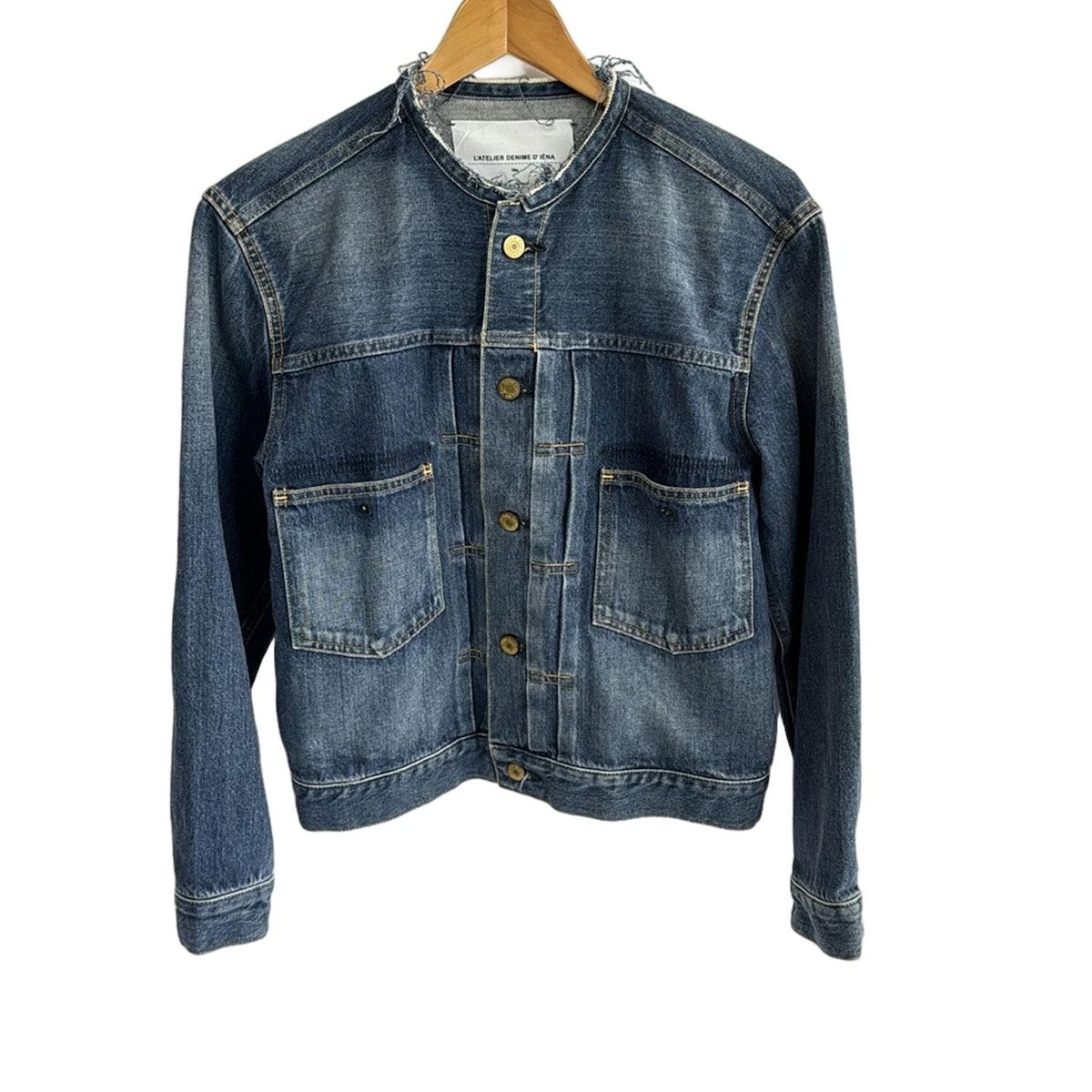 IENA イエナ Gジャン サイズ38 M レディース - ブルー 長袖 L ATELIER DENIME D IENA ダメージ加工 春 秋