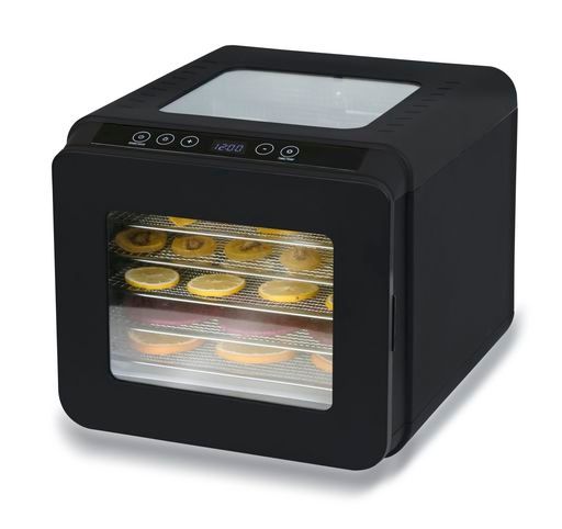❤️フードドライヤー 食品乾燥機 400W 360°熱風循環加熱 黒 フードドライヤー食品乾燥機400W360°熱風循環加熱両面ガラス6段
