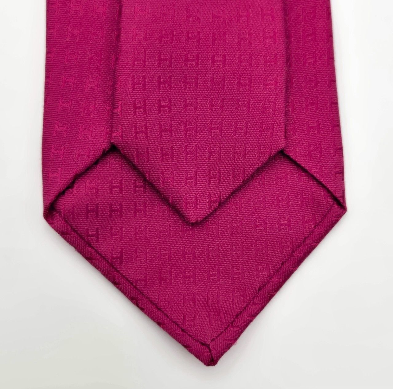 エルメス ネクタイ ピンク Hロゴ シルク HERMES エルメス ネクタイ