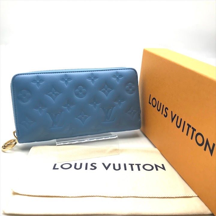 展示品 LOUISVUITTON ルイヴィトン モノグラム ジッピー ウォレット ブルーエ 長財布 a3131 展示品 LOUISVUITTON ルイヴィトン モノグラム ジッピー ウォレット