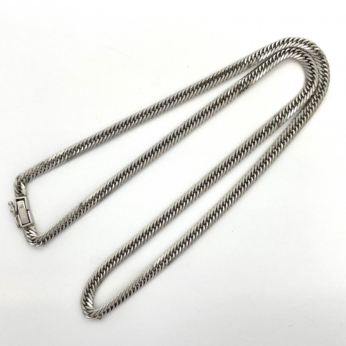 5khe050】喜平 ネックレス Pt900 プラチナ 8面 トリプル 50.5cm 30.7g  