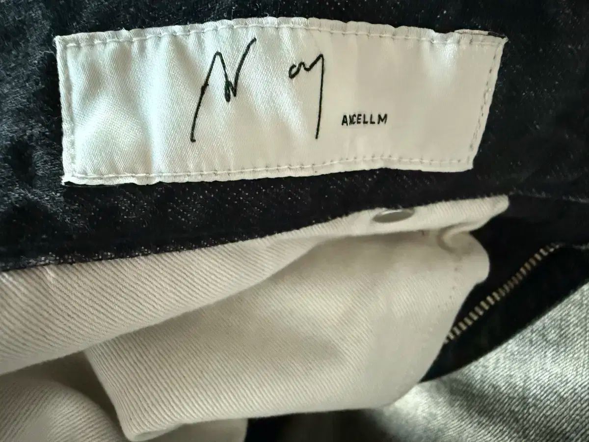 アンセルム ワイド デニム ブラック