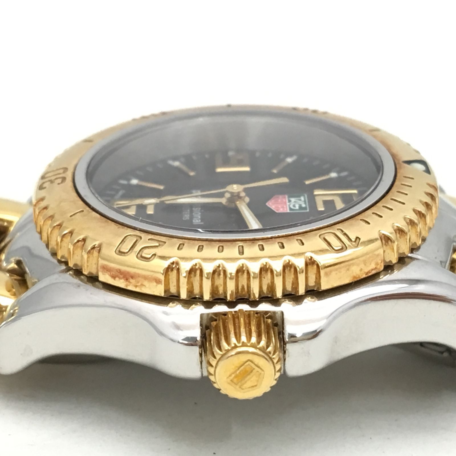 タグホイヤー 腕時計 18K ゴールド×シルバー 稼働品 - レザーベルト
