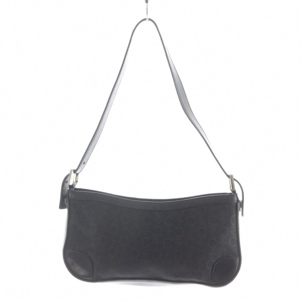 CELINEセリーヌ Cマカダム キャンバス レザー ワンショルダーバッグ 美品】CELINE セリーヌ Cマカダム キャンバス レザー ショルダー