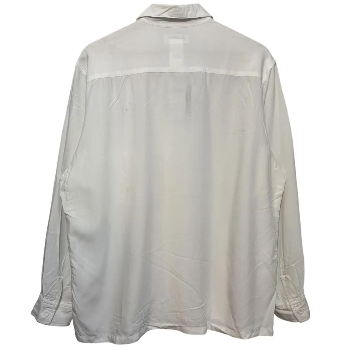 日本製 YOHJI YAMAMOTO rayon shirt ヨウジヤマモト 長袖レーヨン 