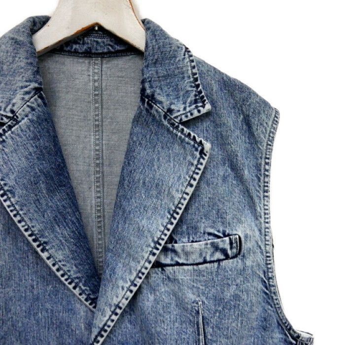TOGA トーガ テーラードベスト TOGA TOO トーガ 国内正規 24SS Denim sleeveless jacket デニム