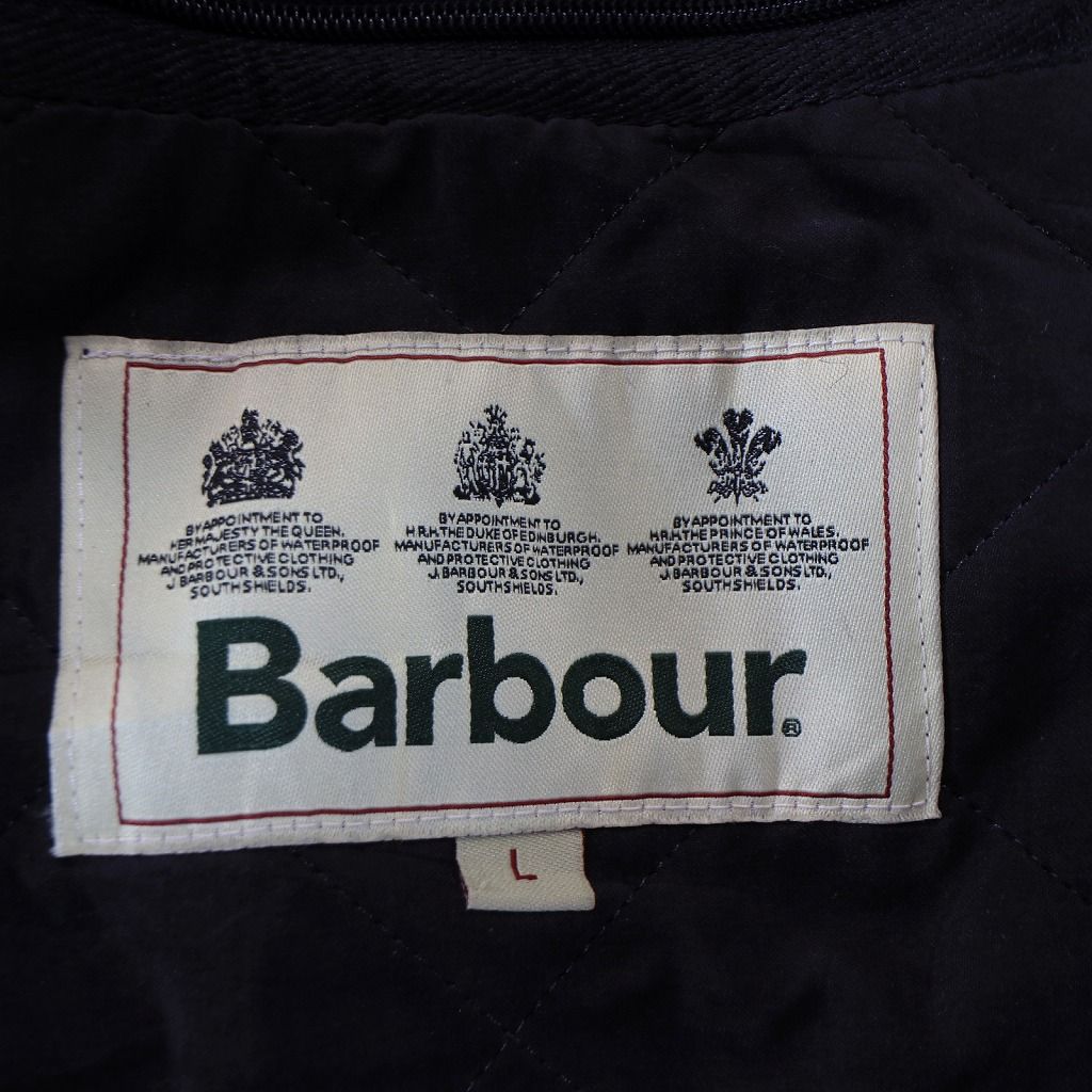 Barbour バブアー キルティングジャケット アウター 防寒  ユーロ  ヨーロッパ ネイビー (メンズ L)   N5935