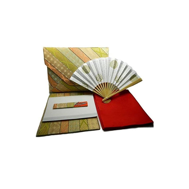 裏千家入門セット 余裕の収納 西陣 数寄屋袋タイプ 縞柄 間道 帛紗正絹 ふくさ 古袱紗 菓子切入は中川政七商店謹製 茶道入門セット 茶道具