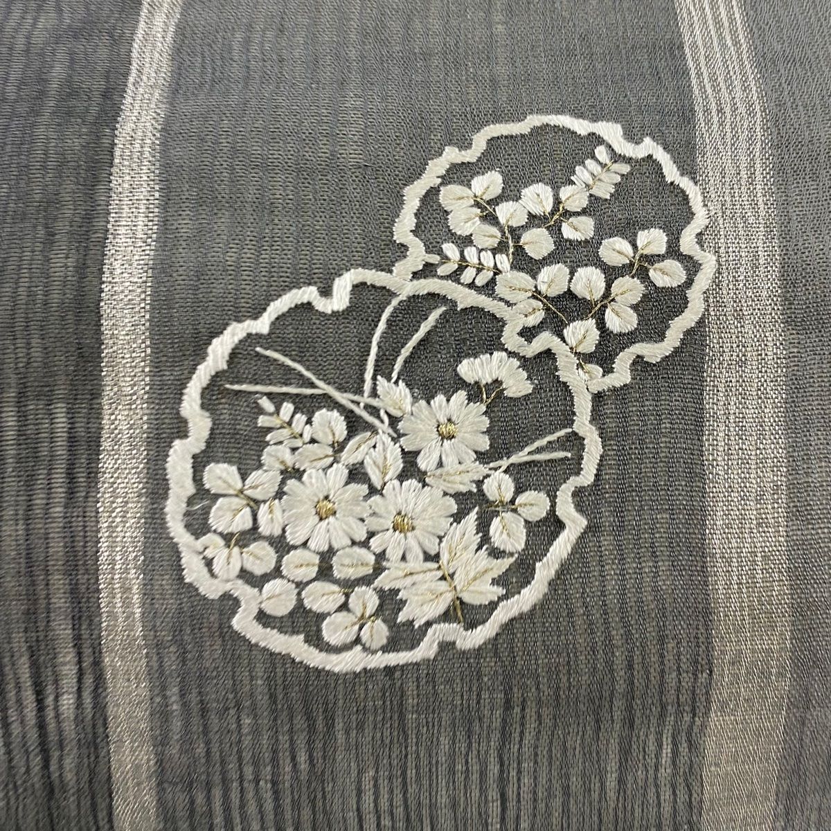 金銀雪輪 名古屋帯 落款あり 新品 夏帯 絽 九寸名古屋帯 金と銀の雪輪 - からん