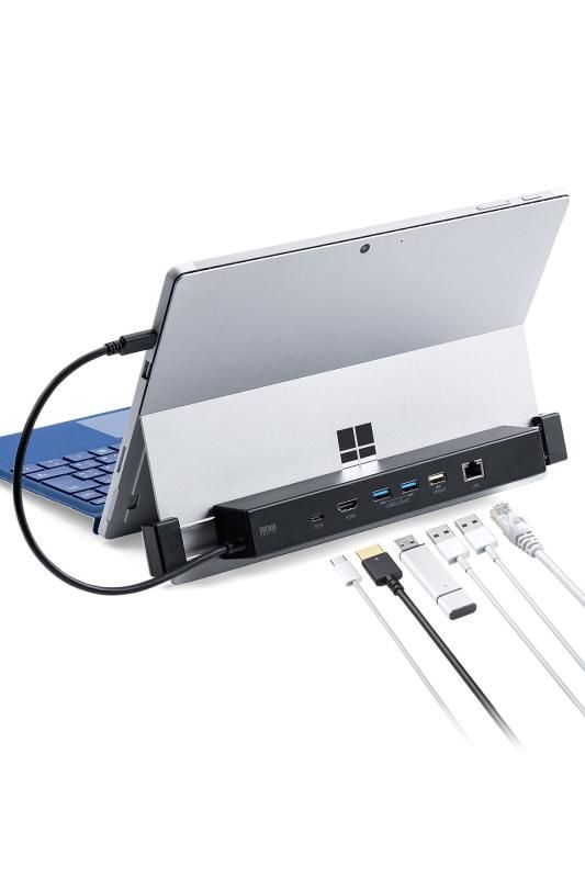 サンワダイレクト ドッキングステーション Surface Pro 第11世代 | Pro10 | Pro9 | Pro8 | Pro7 |Pro7 Plus|Pro X|Go 3 | Go 2 |G