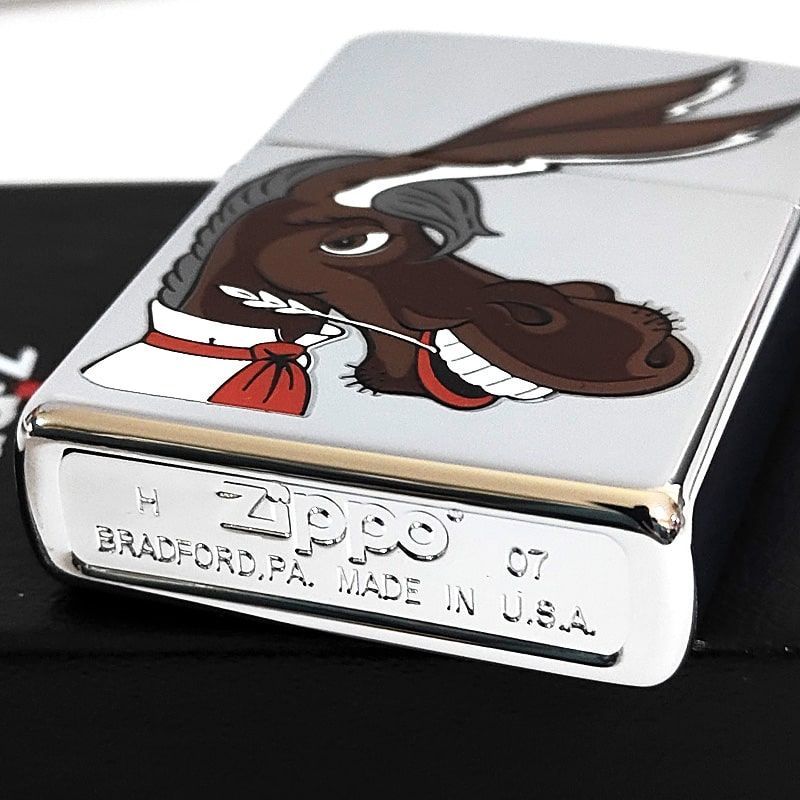 ZIPPO ライター 2007年製 レア ジッポ アメリカ民主党 ドンキー