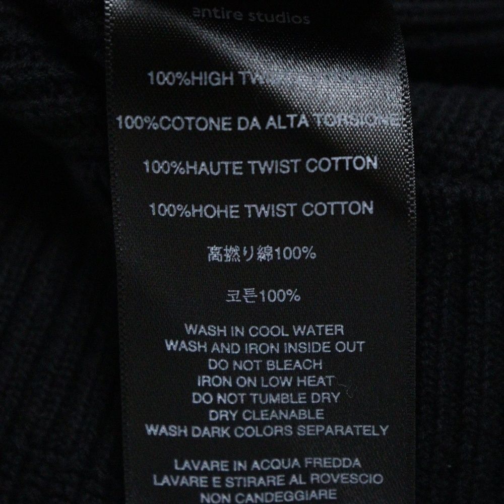 entire studios エンタイア スタジオ 25SS KNIT BLOCK TEE ニット ブロック Tシャツ セーター ブラック S25-10041-BL USTAUSTRALIA_COM_AU