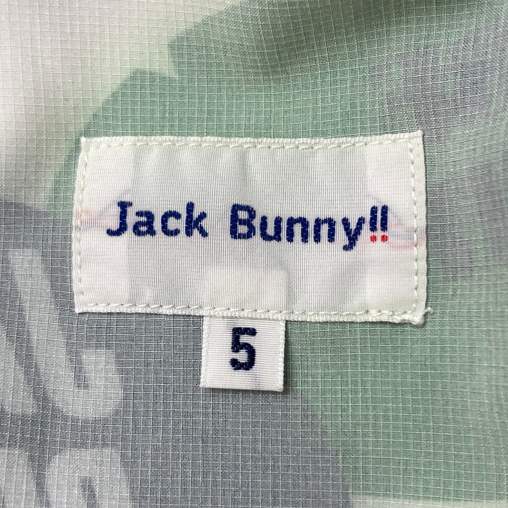 サイズ：5 JACK BUNNY ジャックバニー  ジップパーカー 総柄 ホワイト系 [240101445348] ゴルフウェア メンズ ストスト サイズ：5 JACK BUNNY ジャックバニー ジップパーカー 総柄