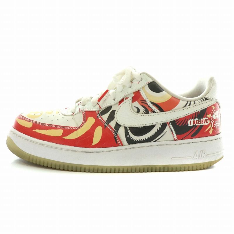 ナイキ NIKE エアフォース1ローアイビリーブダルマ 達磨 AIR FORCE 1 ...