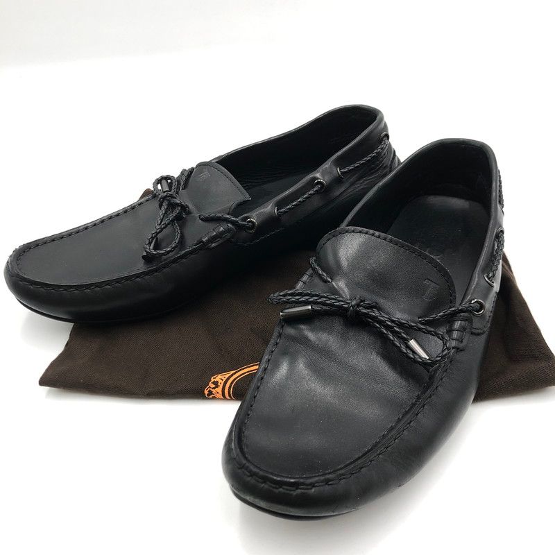 【中古品】TOD’S トッズ LEATHER DRIVING SHOES レザー ドライビング シューズ 靴 モカシン 【164-250625-KS-11-tei】