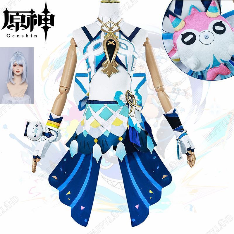 原神 ムアラニ コスプレ衣装 原神 げんしん ヒロイン Mualani コスプレ衣装 ウイッグ付き コスチューム ハ