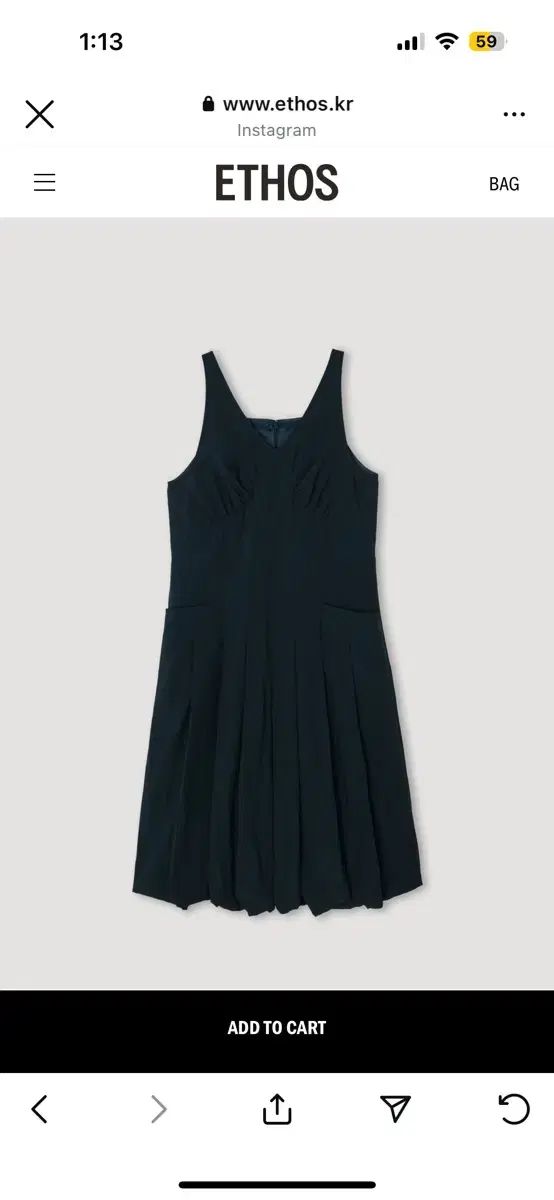 Ethos エートス 子犬 ドレス ethos puffy dress 黒