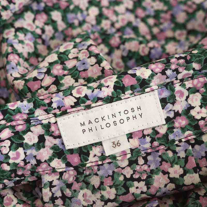 MACKINTOSH PHILOSOPHY マッキントッシュ　花柄　ブラウス マッキントッシュフィロソフィー MACKINTOSH PHILOSOPHY