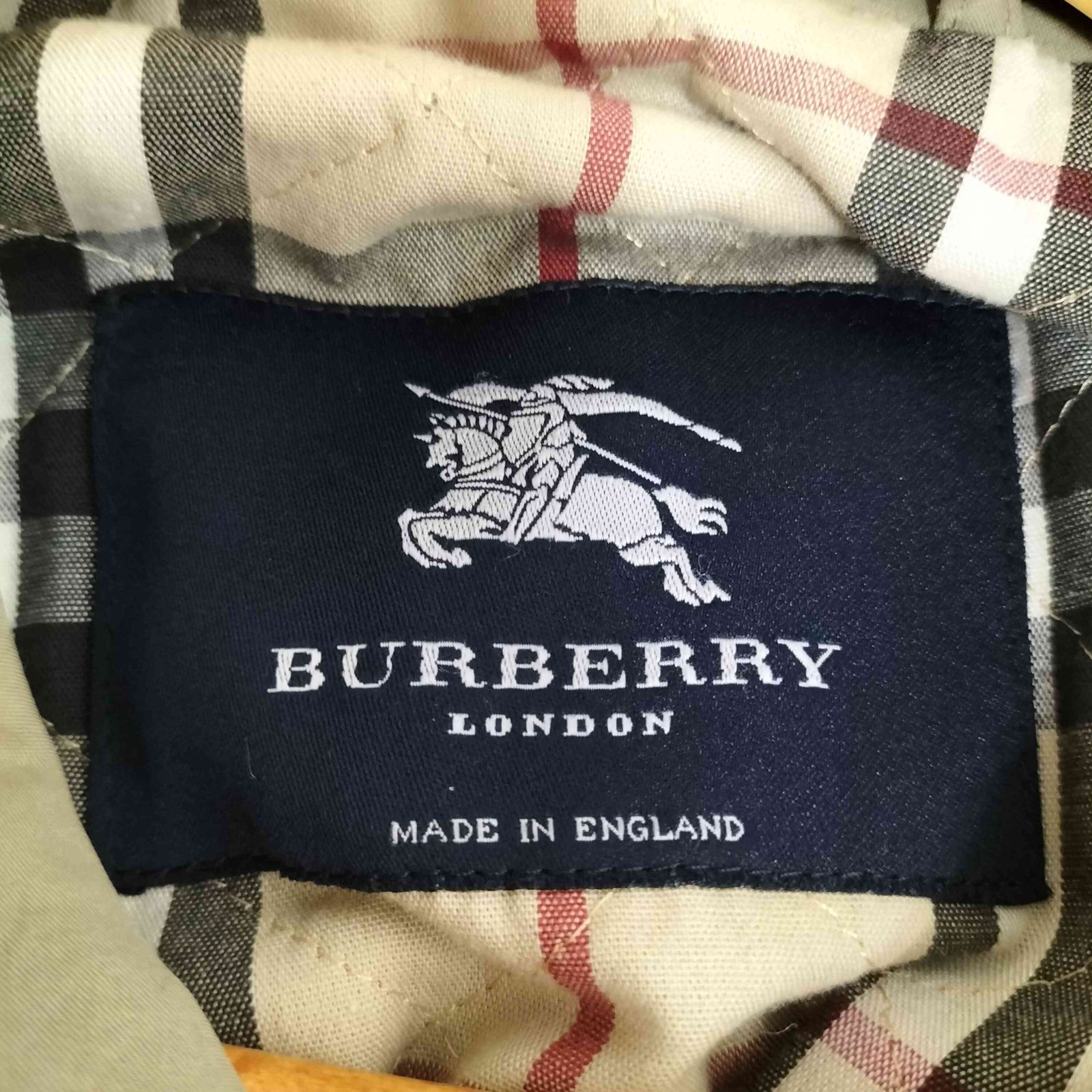 バーバリーロンドン BURBERRY LONDON イングランド製 裏地キルティング ノバチェック ステンカラー ショートコート メンズ 48REG  - メルカリ