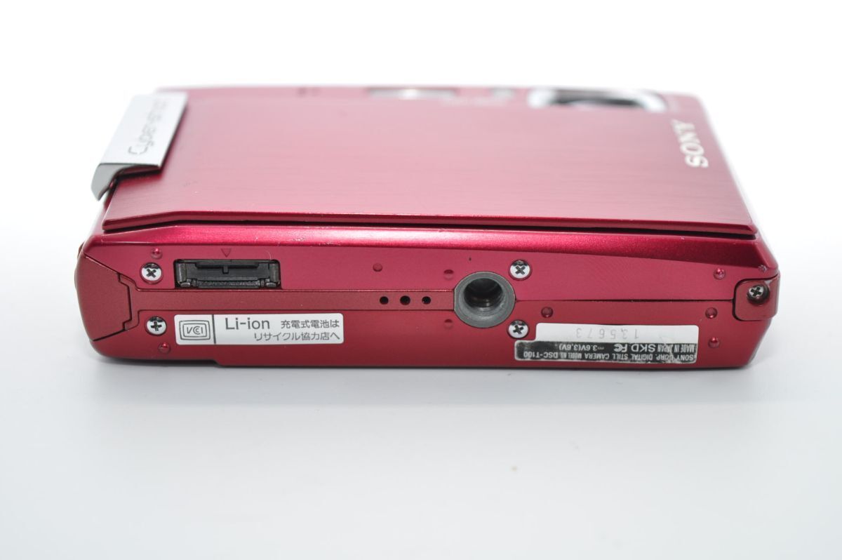 SONY デジタルカメラ Cyber-Shot(サイバーショット) T100 レッド DSC 