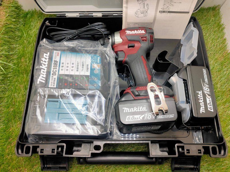 ◎マキタ Makita 18V 充電式インパクトドライバ TD173DGXAR レッド マキタ純正バッテリ 充電器 ケース付 ♥