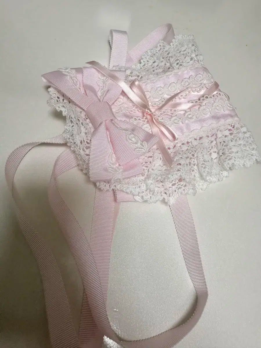 ベイビー emmy ribbon ヘッドドレス ピンク