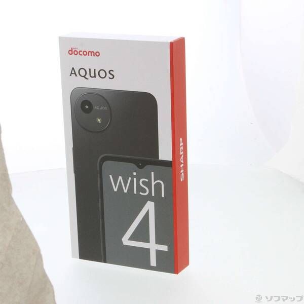 未使用品〕 未使用品 AQUOS wish4 64GB ブラック SH-52E docomo SIM 