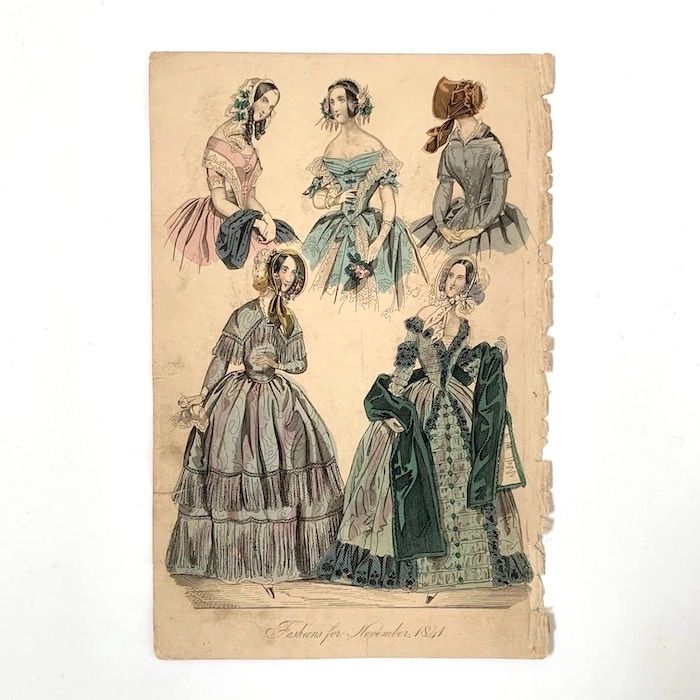 ファッションイラスト 10枚セット 1836~1850年 (905) www