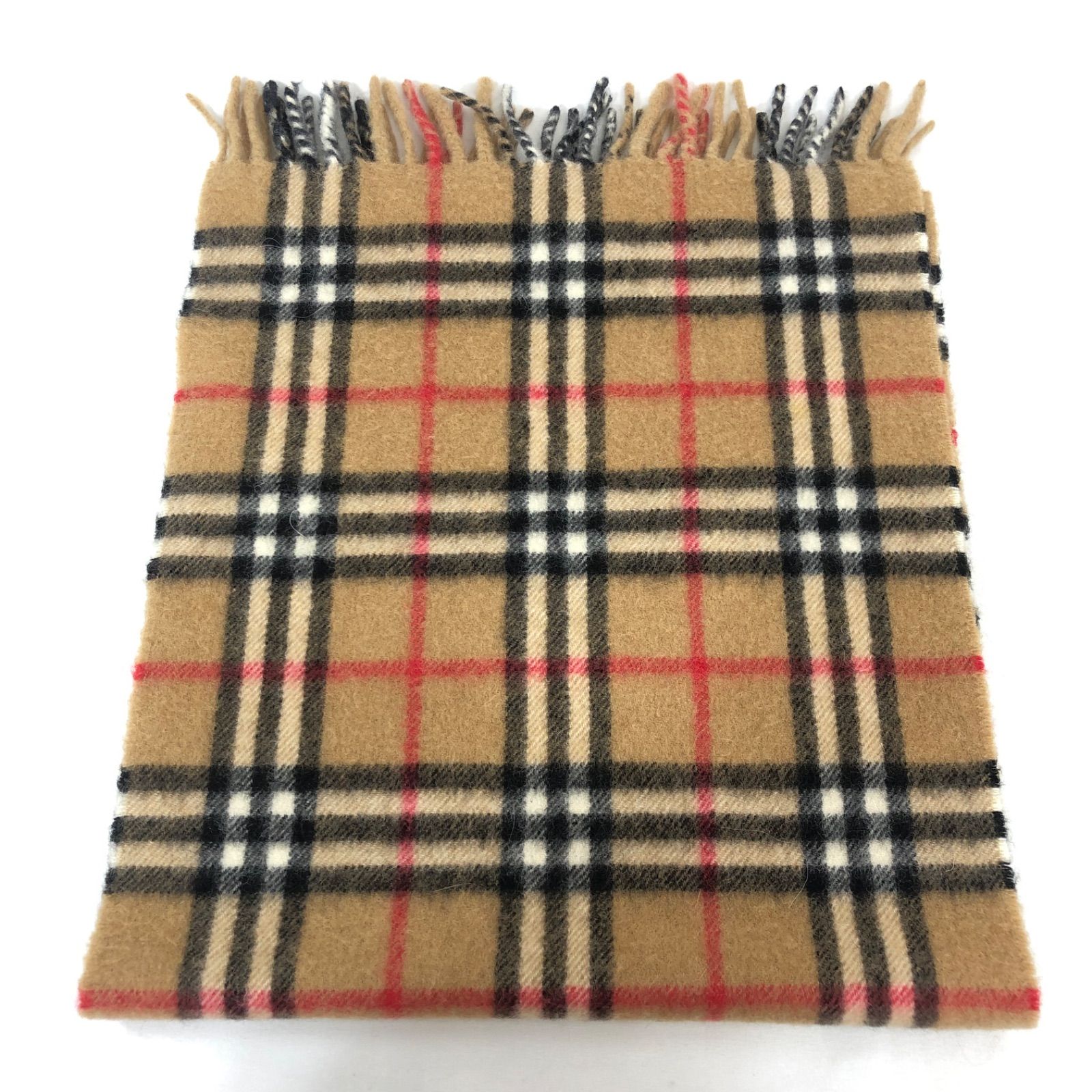 美品】BURBERRY バーバリー ノバチェック カシミヤ 100