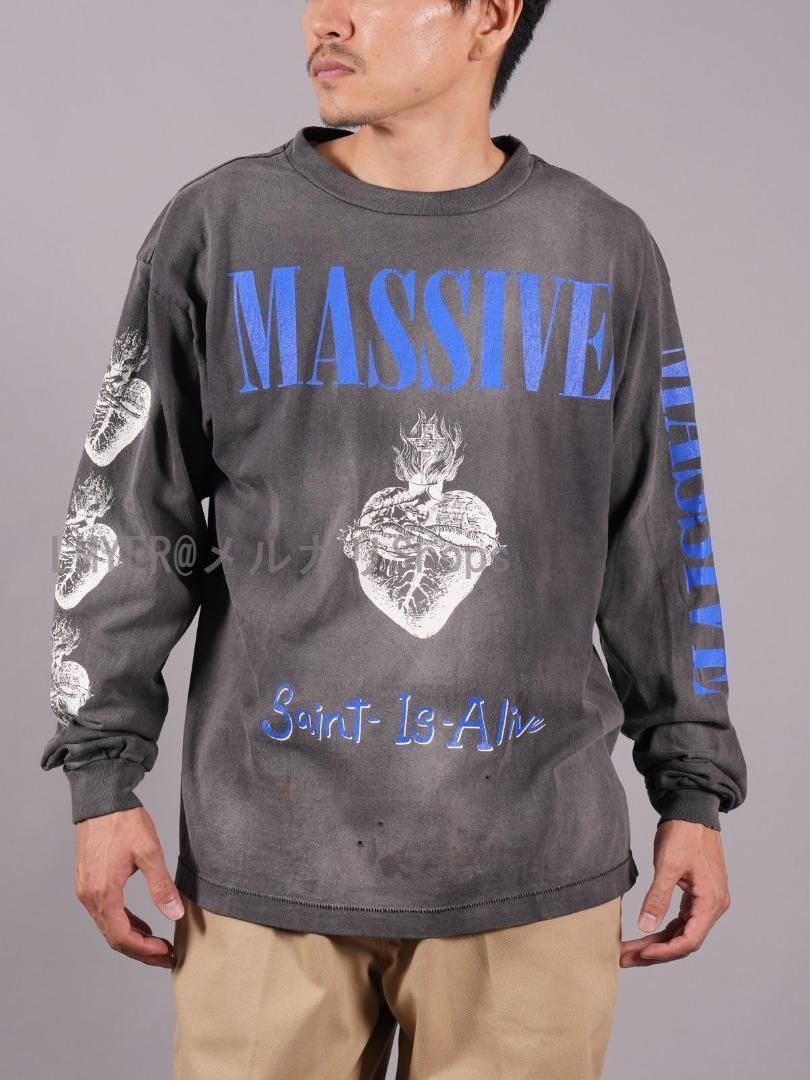 SAINT MICHAEL MASSIVE LONG-SLEEVE TEE BLACK - メルカリ