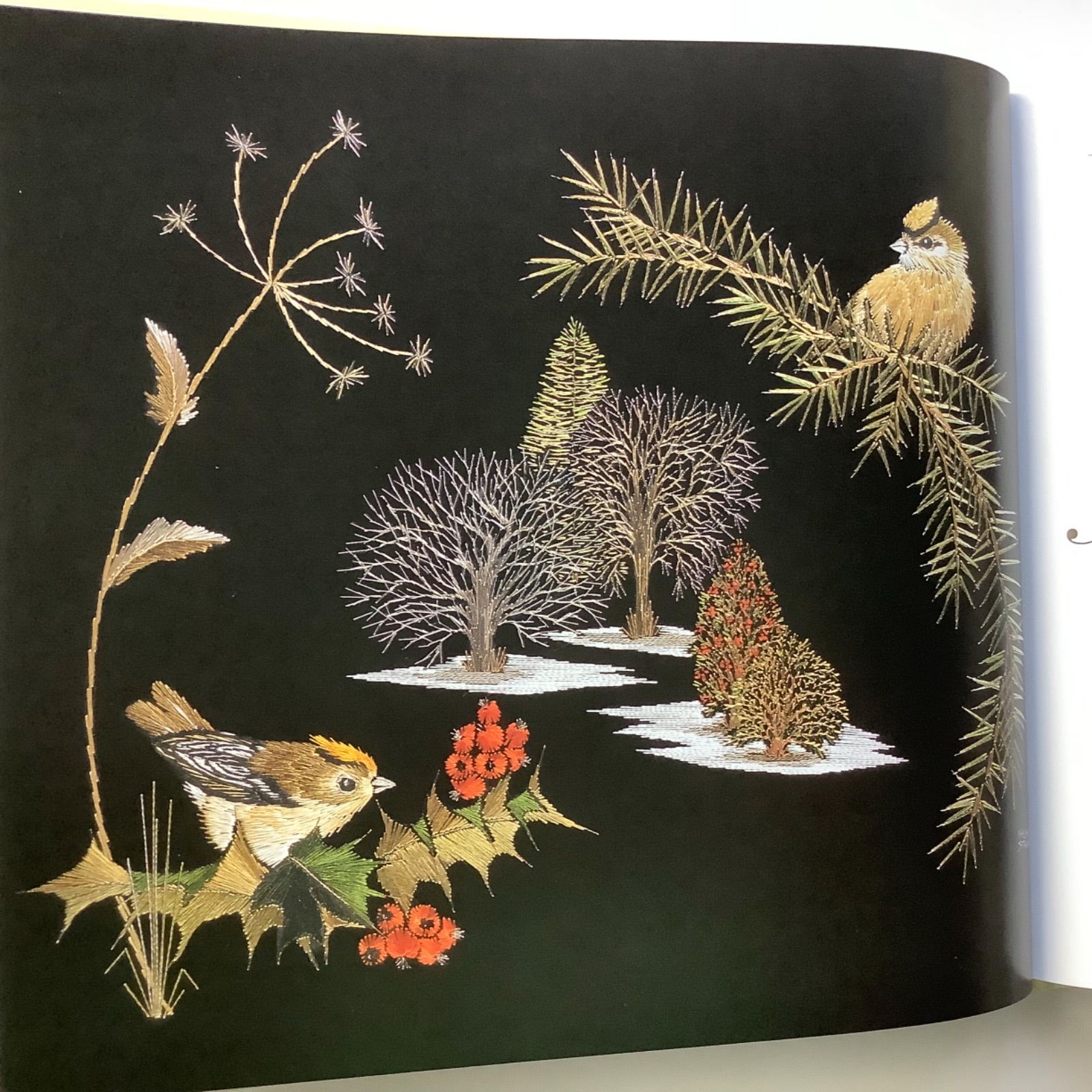 刺繍画 手芸本 刺繍で描く風景画 Embroidered Landscapes 入手困難