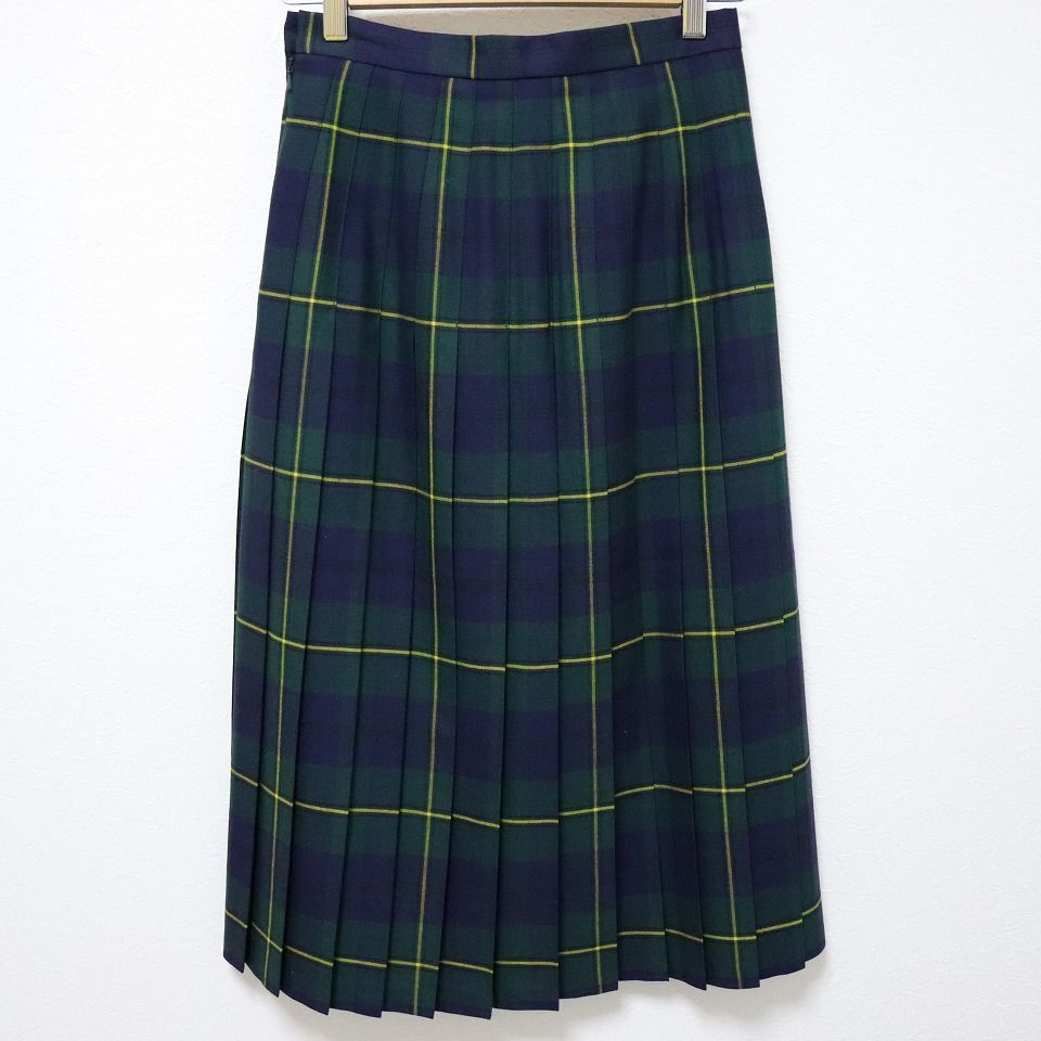 古着L スコットランド製 GLEN NEVIS チェック プリーツ スカート