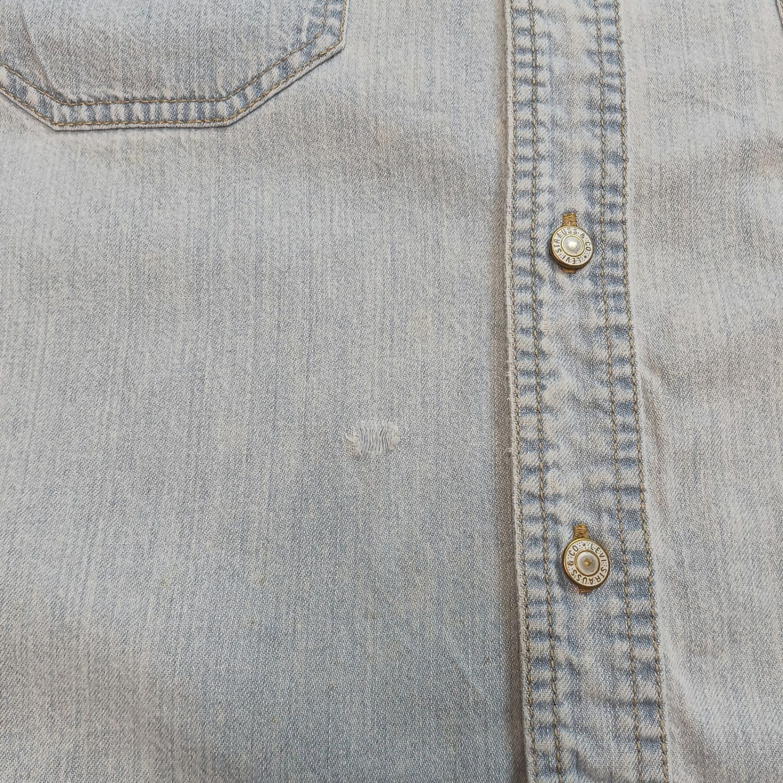 Levi's リーバイス レッドタブ デニムシャツ 長袖 メタルボタン