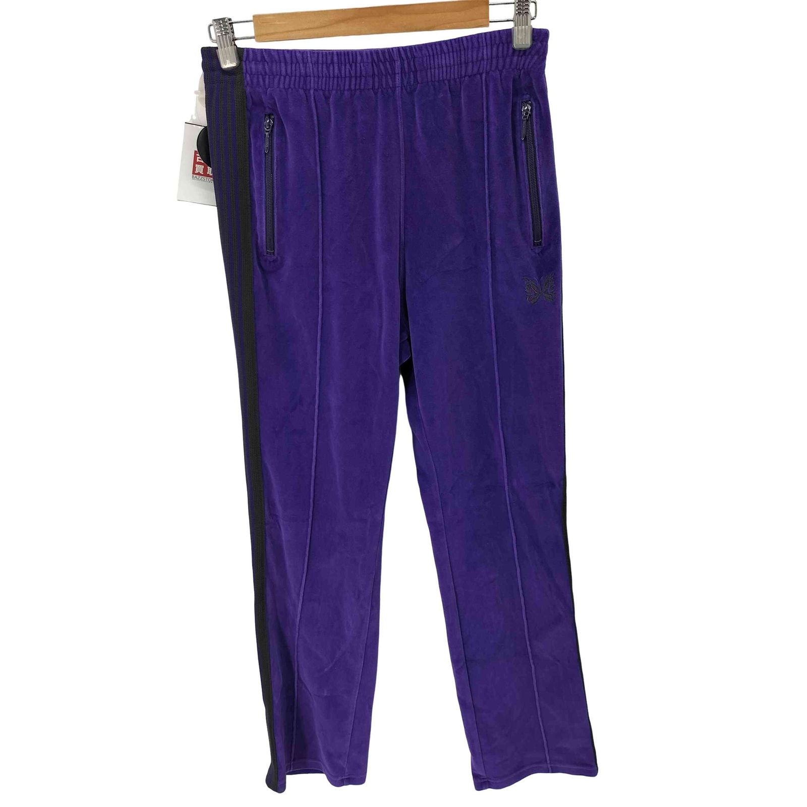 Needles トラックパンツ Mサイズ ベロア ニードルズ Needles 23AW Narrow Track Pant C/Pe Velour ロゴ