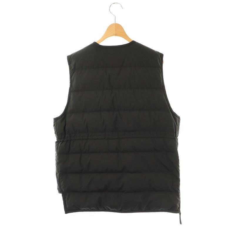 nagonstans ブラックダウンベスト M ナゴンスタンス nagonstans 23SS ダウンベスト アシンメトリー M